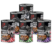 Load image into Gallery viewer, ALPHA SPIRIT Dog Complete Wet Food Meatballs 400g