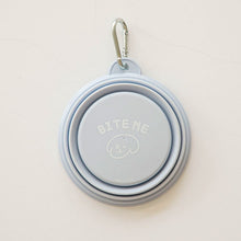 Load image into Gallery viewer, BITE ME Collapsible Silicone Pet Travel Bowl
