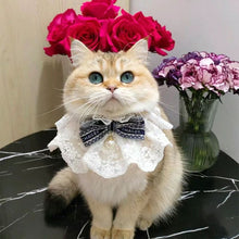 Load image into Gallery viewer, CHAGEE Limited Edition Cute Lace Collar Bow Tie for Cats
