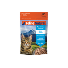 Load image into Gallery viewer, FELINE NATURAL Beef Feast Raw Freeze Dried Food for Cats
