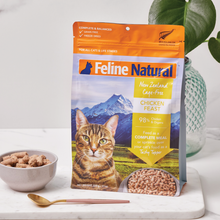 Load image into Gallery viewer, FELINE NATURAL Chicken Feast Raw Freeze Dried Food for Cats
