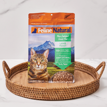 Load image into Gallery viewer, FELINE NATURAL Lamb Feast Raw Freeze Dried Food for Cats
