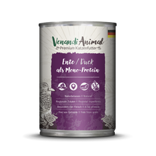 Load image into Gallery viewer, VENANDI ANIMAL Premium Katzenfutter als Mono-Protein - Duck 400g
