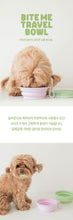 Load image into Gallery viewer, BITE ME Collapsible Silicone Pet Travel Bowl
