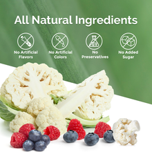 Load image into Gallery viewer, LOOPY PAWS Freeze-Dried Harvest Crunchy for Dogs  - Cauliflower, Blueberry &amp; Raspberry
