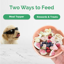 Load image into Gallery viewer, LOOPY PAWS Freeze-Dried Harvest Crunchy for Dogs  - Cauliflower, Blueberry &amp; Raspberry
