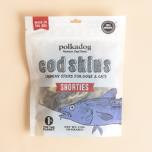 Load image into Gallery viewer, POLKADOG Cod Skin Shorties Crunchy Sticks for Dogs &amp; Cats

