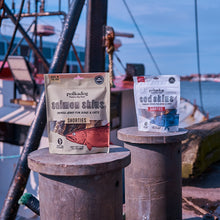 Load image into Gallery viewer, POLKADOG Salmon Skins Shorties Smoked Jerky for Dogs &amp; Cats
