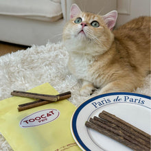 Load image into Gallery viewer, TOOCAT Cat Toy Natural Silvervine Teeth Cleaning Chew Sticks - 14 Sticks
