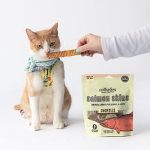 Load image into Gallery viewer, POLKADOG Salmon Skins Shorties Smoked Jerky for Dogs &amp; Cats
