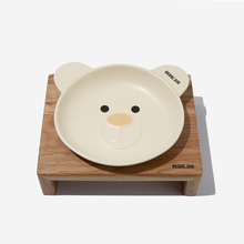 Load image into Gallery viewer, BRIDGE.DOG Bear Dish Cream Face
