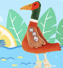 Load image into Gallery viewer, FOFOS Duck Plush Squeaky Dog Toy Cat Toy - Brown
