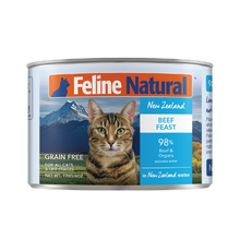 Load image into Gallery viewer, FELINE NATURAL Beef Feast Can for Cats
