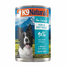 Load image into Gallery viewer, K9 NATURAL Hoki &amp; Beef Feast Dog Can

