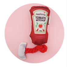 Load image into Gallery viewer, KASHIMA Condiment Ketchup Mustard Pet Toy
