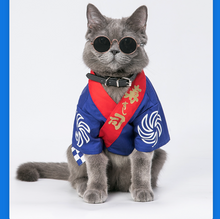 Load image into Gallery viewer, MOOKIPET Japanese Food God Kimono - Blue
