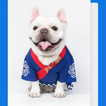 Load image into Gallery viewer, MOOKIPET Japanese Food God Kimono - Blue
