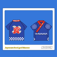 Load image into Gallery viewer, MOOKIPET Japanese Food God Kimono - Blue
