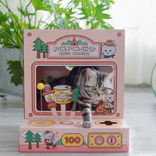 Load image into Gallery viewer, POM POM SHOP CAT SCRATCHER HOUSE
