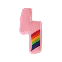 Load image into Gallery viewer, PURLAB Squeaky Rainbow Lightning Toy
