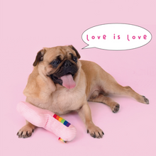 Load image into Gallery viewer, PURLAB Squeaky Rainbow Lightning Toy
