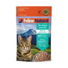 Load image into Gallery viewer, FELINE NATURAL Beef &amp; Hoki Feast Raw Freeze Dried for Cats - 100g/320g
