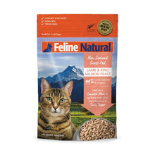 Load image into Gallery viewer, FELINE NATURAL Lamb &amp; King Salmon Feast Raw Freeze Dried for Cats - 100g/320g
