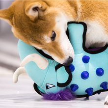 Load image into Gallery viewer, GIGWI Duraspikes Elephant Dog Toy - Light Blue
